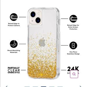 CASEMATE iPhone 12/12 Pro Case in gold “Twinkle Ombré”